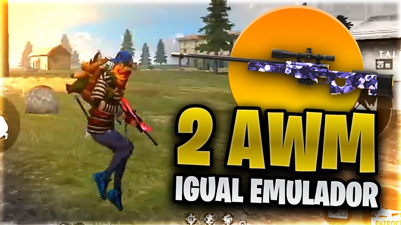 COMO TROCAR DE ARMA RÁPIDO JOGANDO COM DUAS AWM MOBILE - FREE FIRE