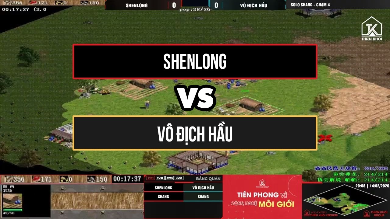 Shenlong vs Vô Địch Hầu | Solo Shang | Ngày 14/02/2026