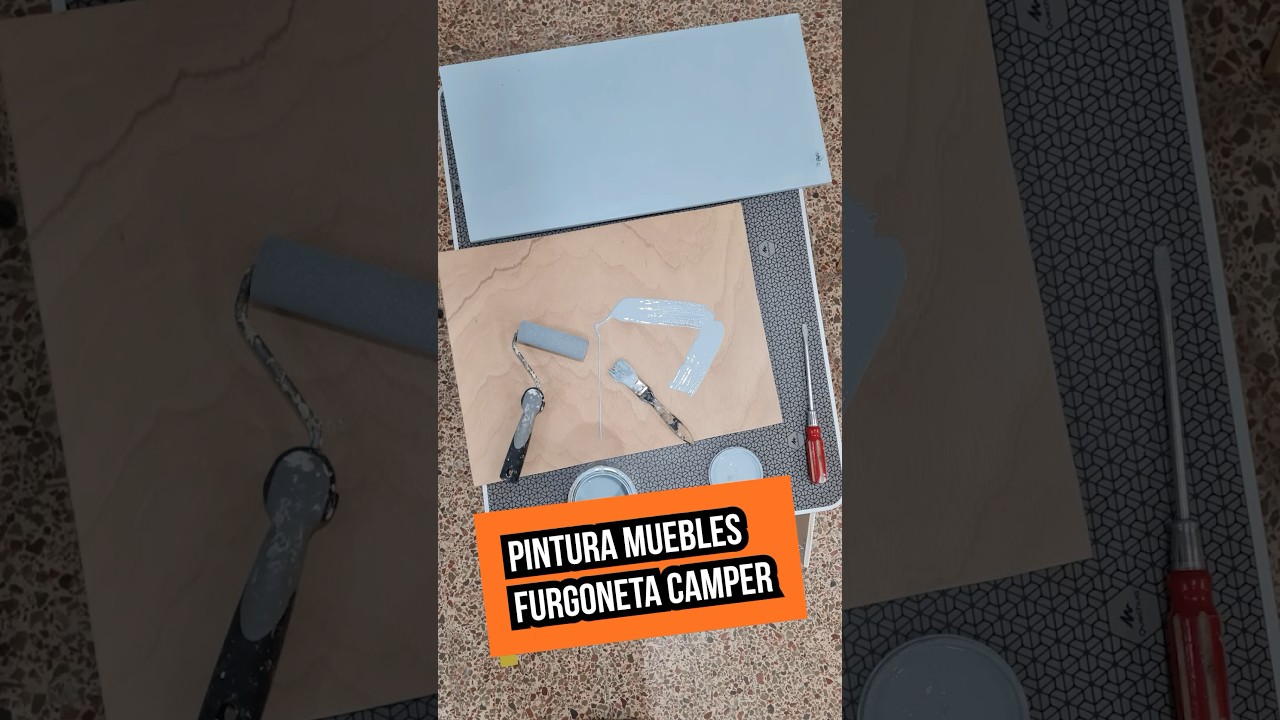 Pintamos TODOS los muebles de la FURGONETA CAMPER 🚐 #camperizacion #ivecodaily
