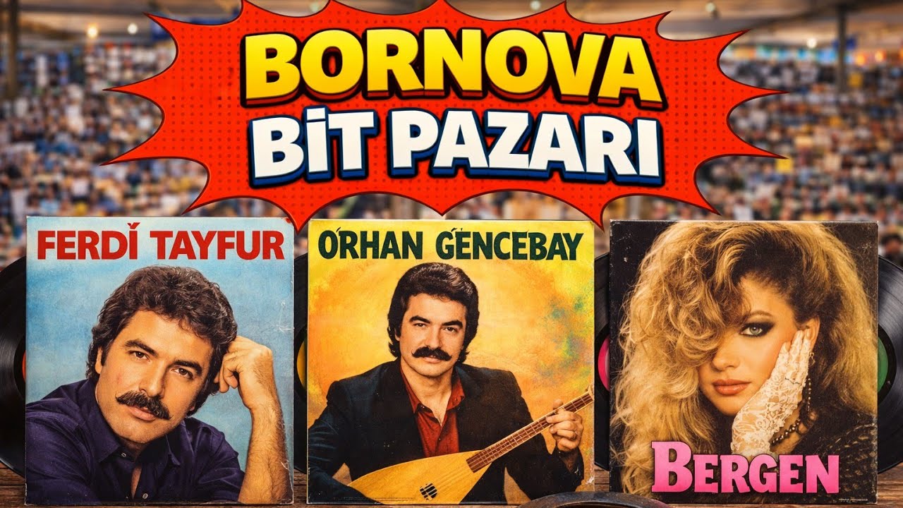 Базар Бит-пазара в Борнове, Турция