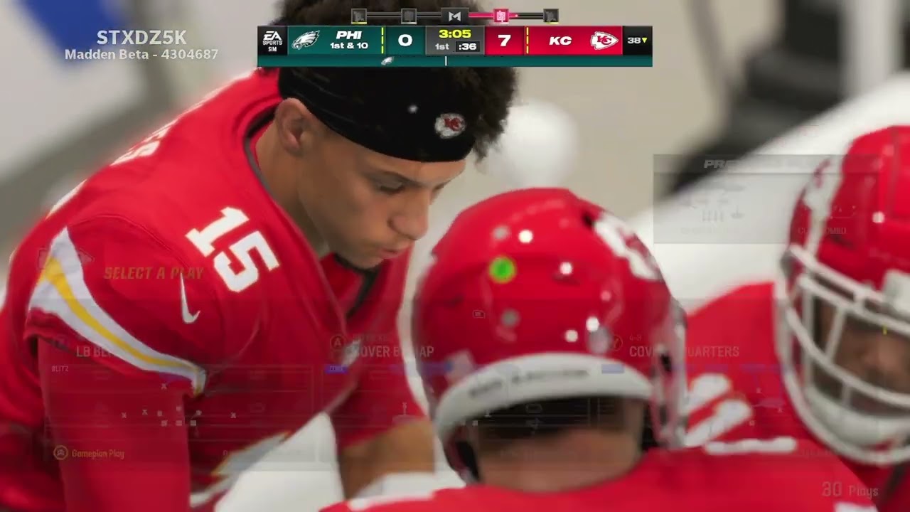 Madden 24 gameplay Chiefs Vs Eagles (1st QUARTER)