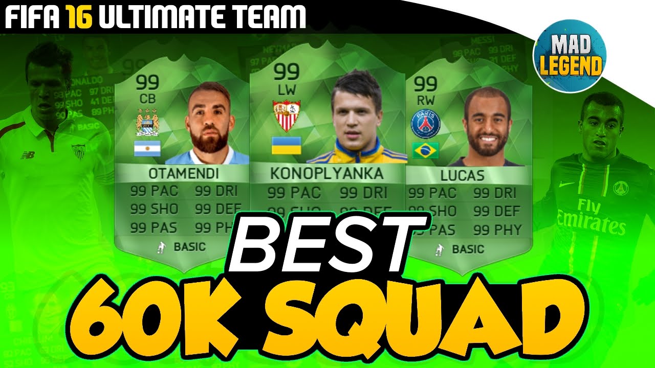 BEST 60K SQUAD BUILDER!! - FIFA 16 ULTIMATE TEAM