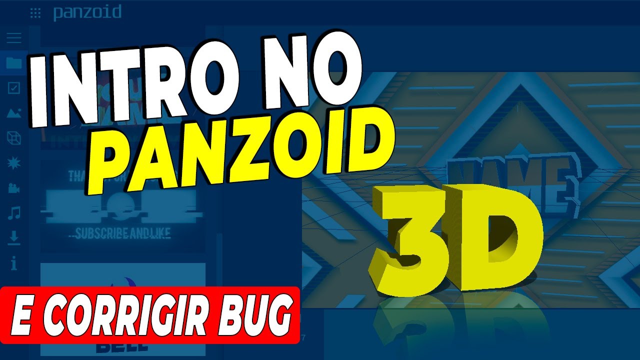 Como criar INTRO no PANZOID pelo pc e CORRIGIR o bug de tela preta