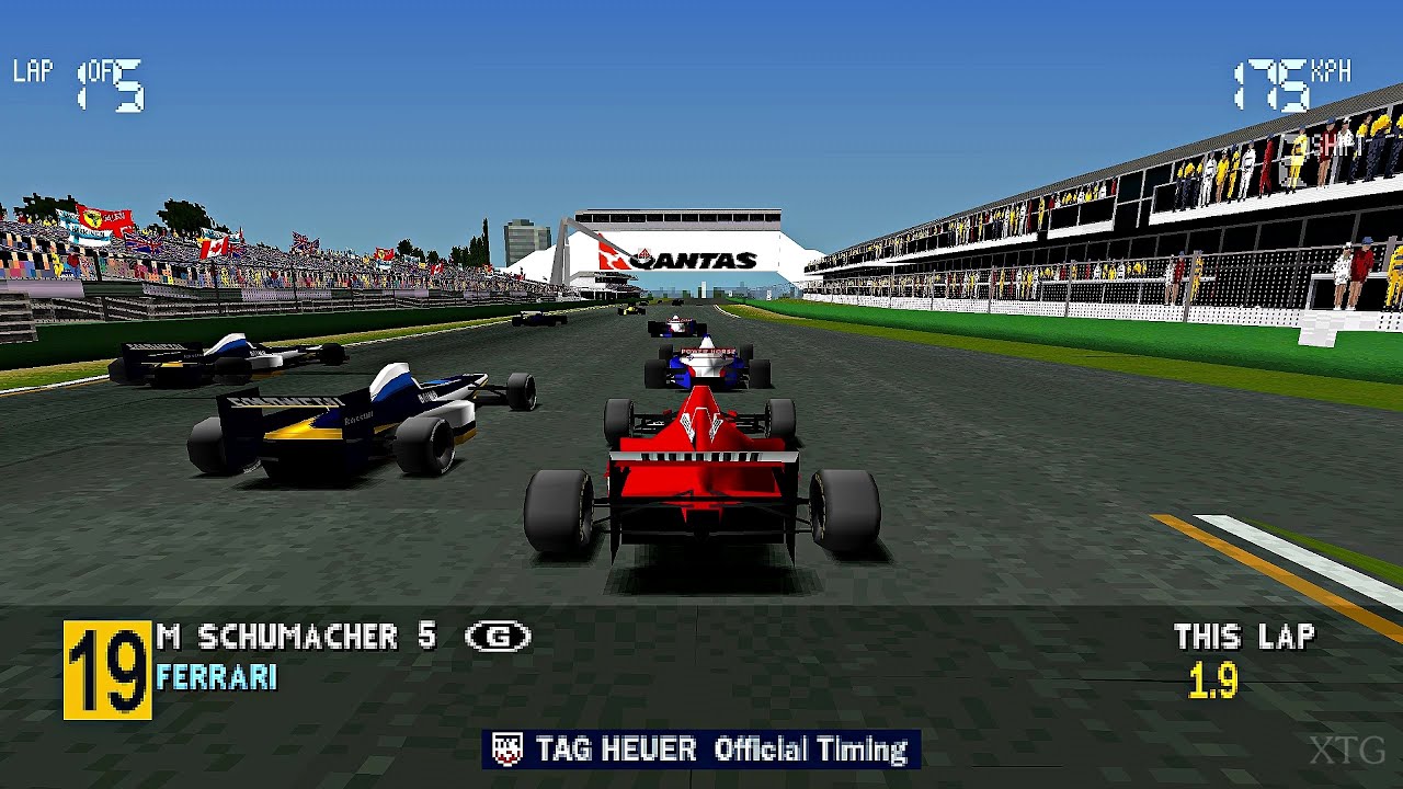 Formula 1 97 PS1 Gameplay HD (Beetle PSX HW)