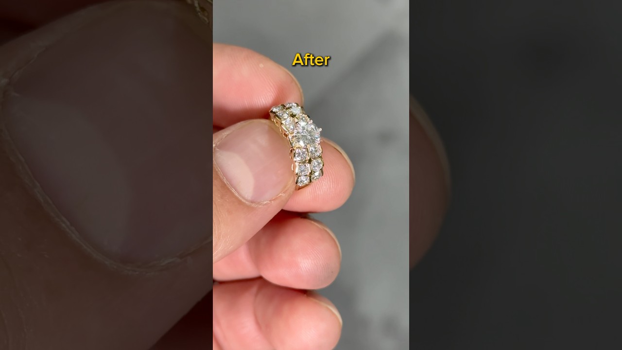 Before & after&hellip;YES/NO 💍 #beforeandafter #before #after #ring #jdcojewelry #fyp #jewelrydesigner