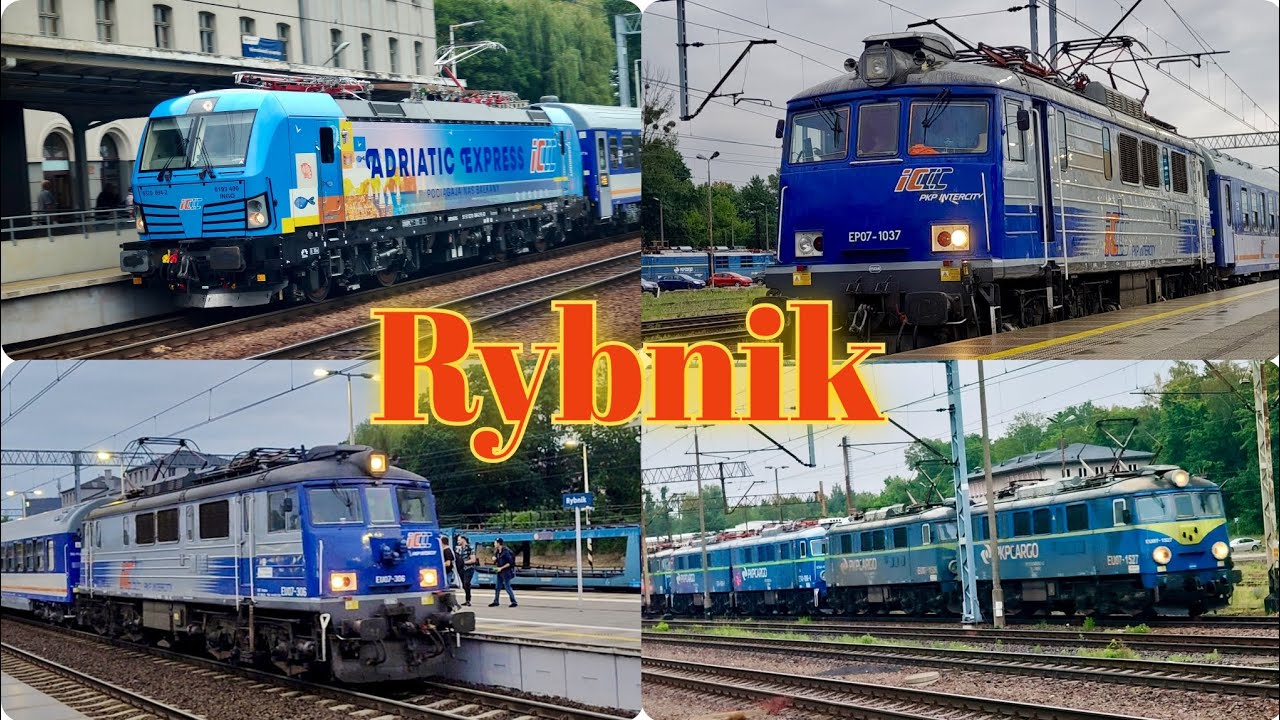 Pierwszy IC Adriatic Express, TLK Pirat i TLK Wydmy, 2x EP07 i ET41 czyli Pociągi w Rybniku