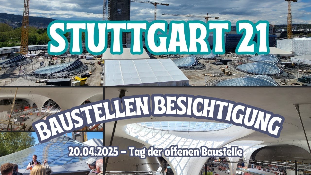 Stuttgart 21 | Baustellenbesichtigung des Tiefbahnhofs Stuttgart | 20.04.2025
