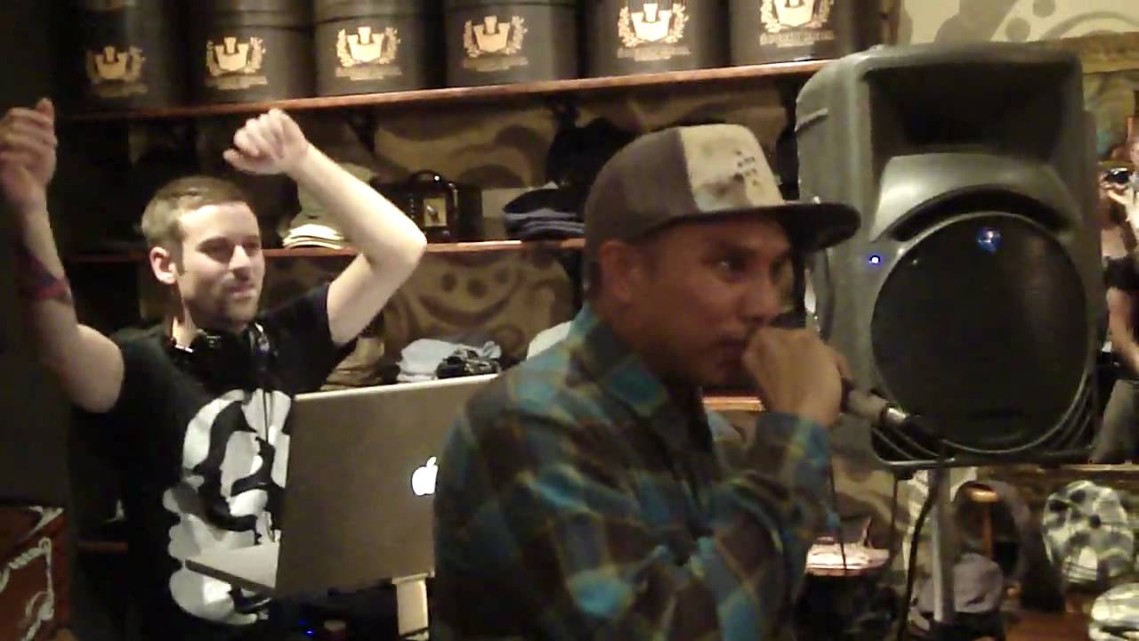 Prometheus Brown - New Acapella - Live at Goorins Hat Store, NYE Prefunk, 12/31/09