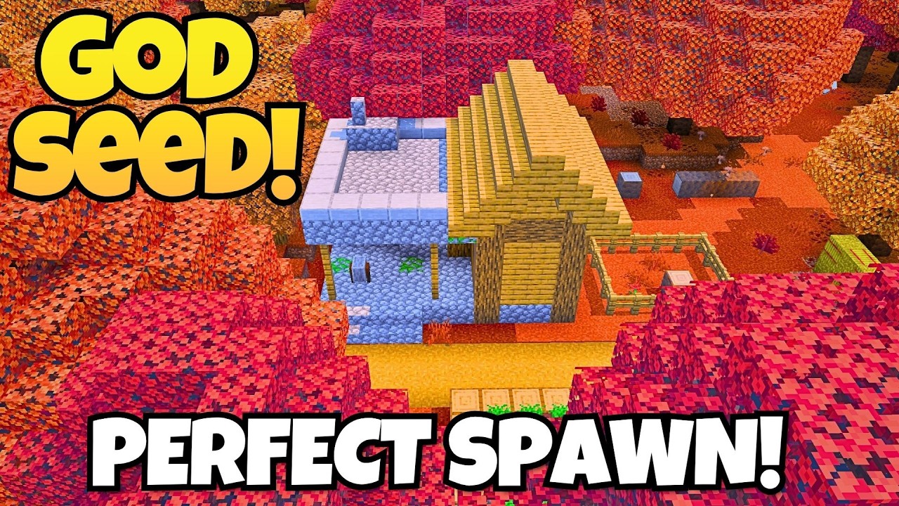 🔥[GOD SEED] for MINECRAFT BEDROCK 26.44 (five blacksmith village)