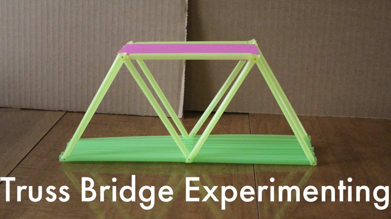 Straw Truss Bridge Experiment – Plastic Straw Bridge Testing