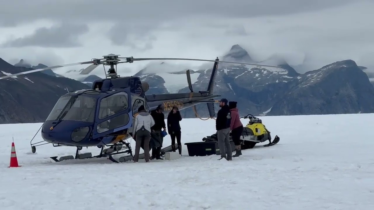 Carnival helicopter ￼ glacier trekking2024￼