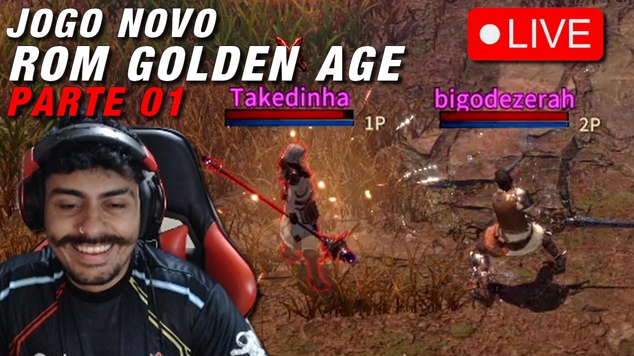 Vamos testar um jogo novo chamado ROM golden age - AO VIVO !links !pix !insta