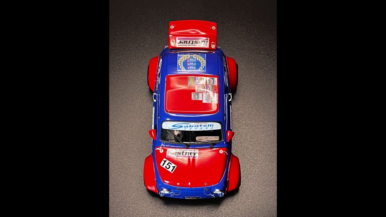 Final part Fiat 500 Sabatelli scale 1/24 Tamiya kit & Kmp transkit