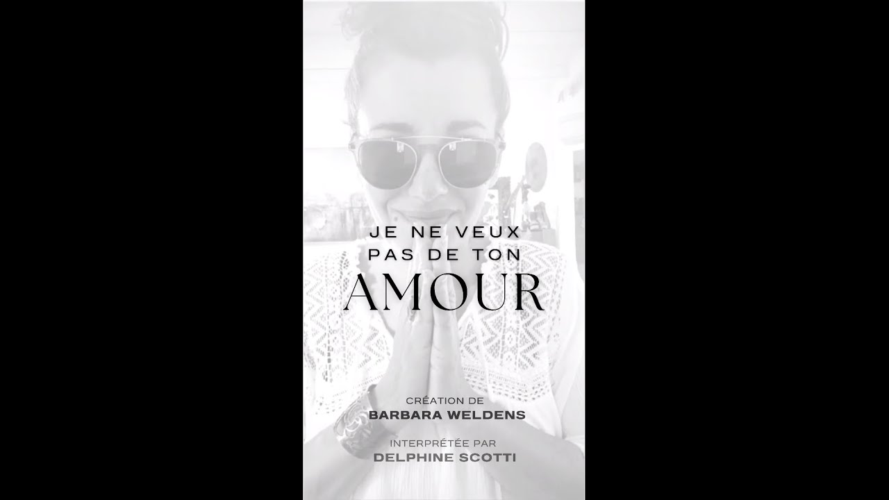 Je ne veux pas de ton amour / Hommage &agrave; Barbara Weldens #gueuloir solo voix piano