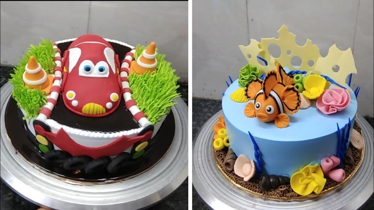 Birthday cake design car cake /fish cake /shirt cake decorating Cake