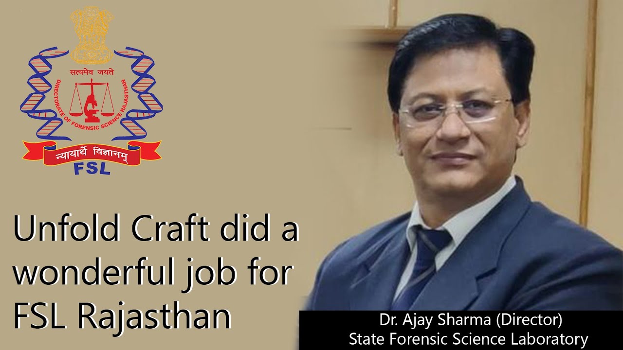 Dr. Ajay Sharma (Director-FSL Rajasthan) | Testimonial | Official