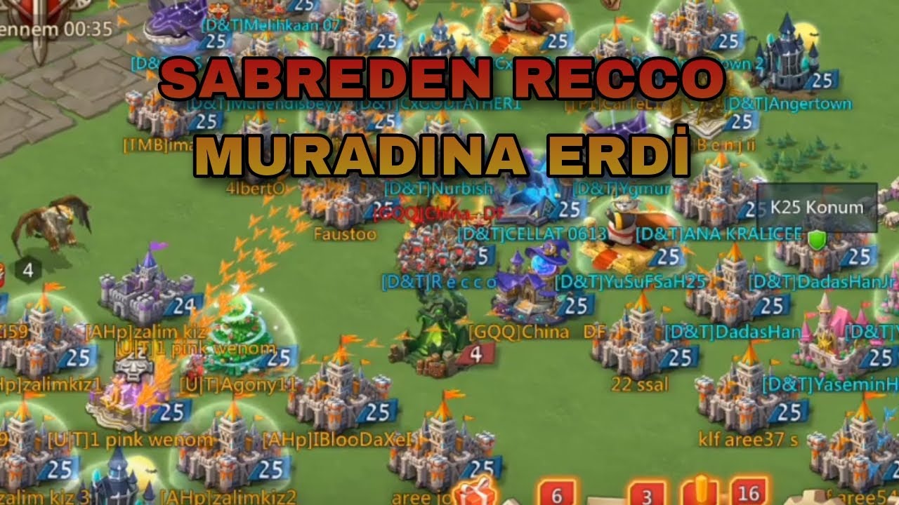 Lords Mobile Tuzak Kurmanın Altın Kuralı Beklemek!! Recco | #lordsmobile