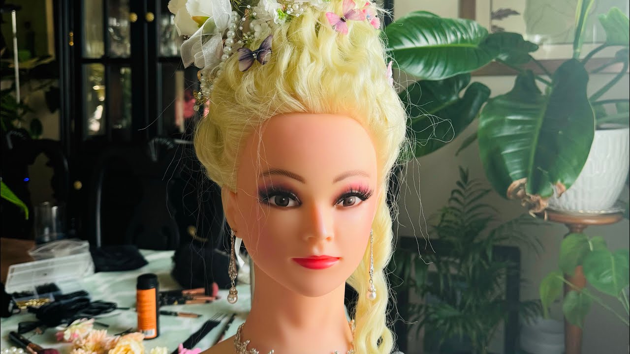 ASMR Marie Antoinette Inspired Hairstyling - Rococo Hair Style - Perfectionist - Finishing Touches 🤣
