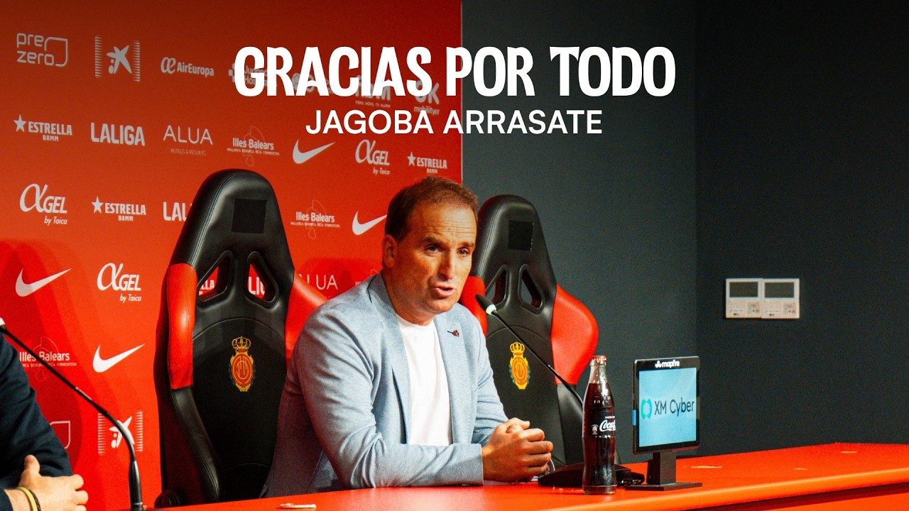 La emotiva despedida de Jagoba Arrasate | RCD Mallorca