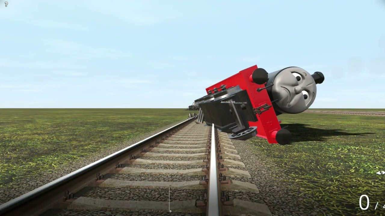 JAMES BLACK NUMBER 5 - GROUNDED DAY OUT! - THOMAS AND FRIENDS - TRAINZ RAILROAD SIMULATOR