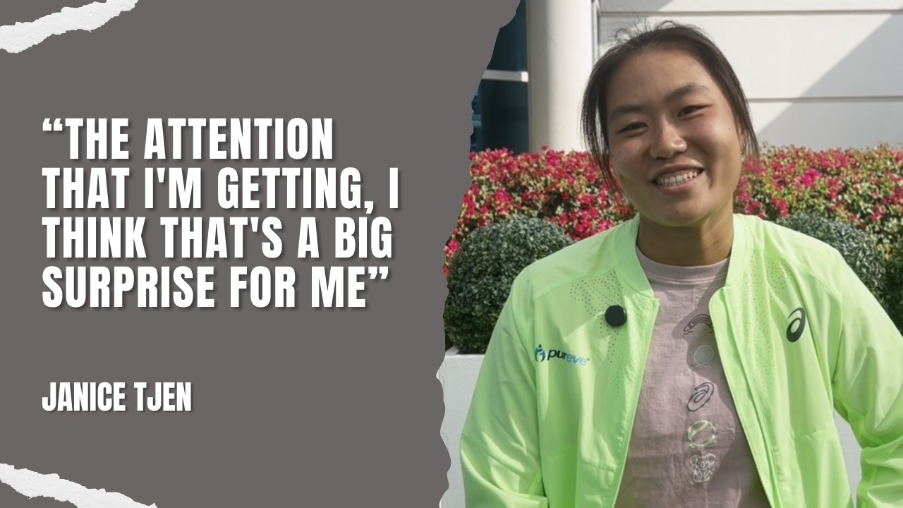 Indonesian tennis player Janice Tjen: The attention that I'm getting is a big surprise for me