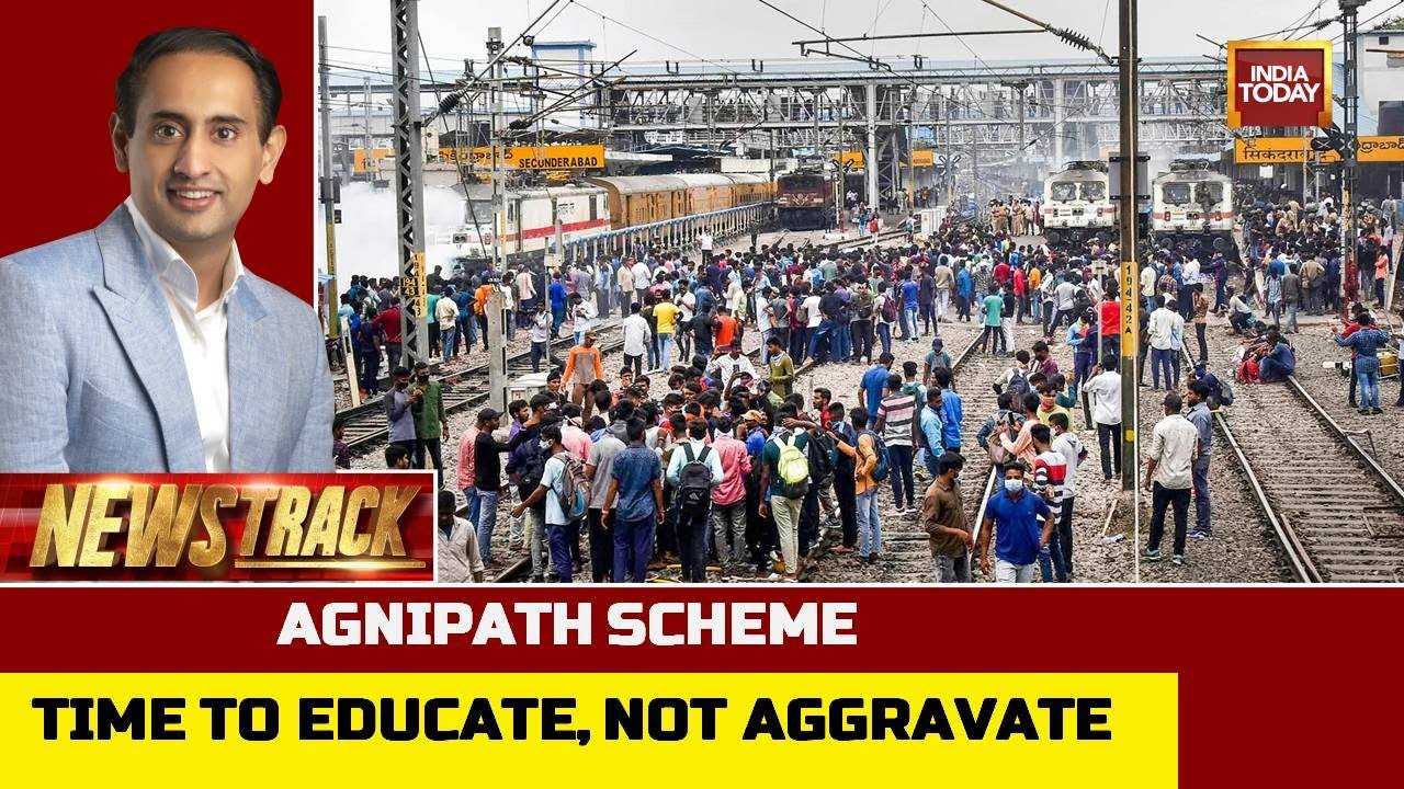 Newstrack With Rahul Kanwal LIVE: Trains Torched, Riots Over Agnipath Scheme Acceptable?