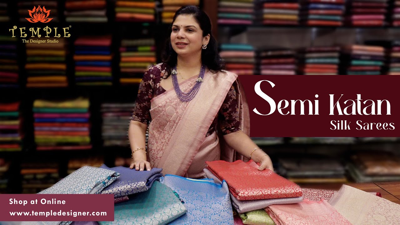 Semi Katan Silk Sarees | 📲 +91 9840306334 |  #saree #silkfabric #katansilksaree