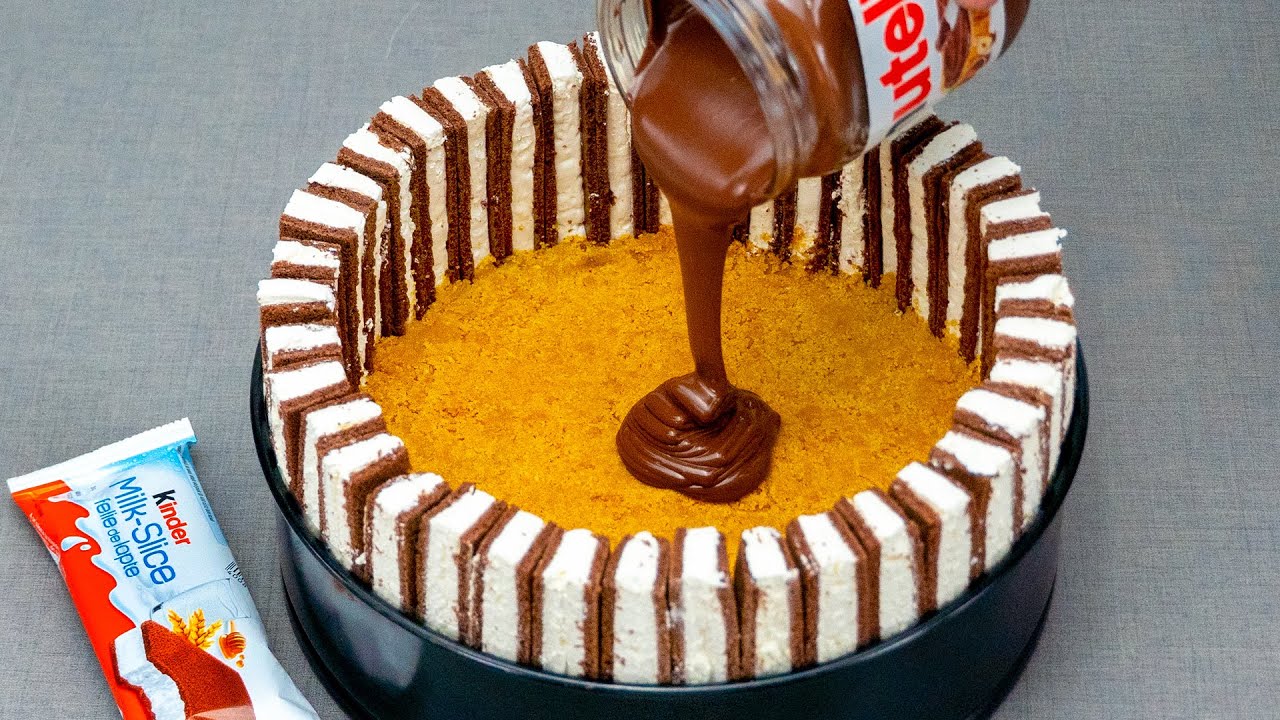 Десерт Kinder Milk, о котором все говорят! Никакой выпечки и желатина!
