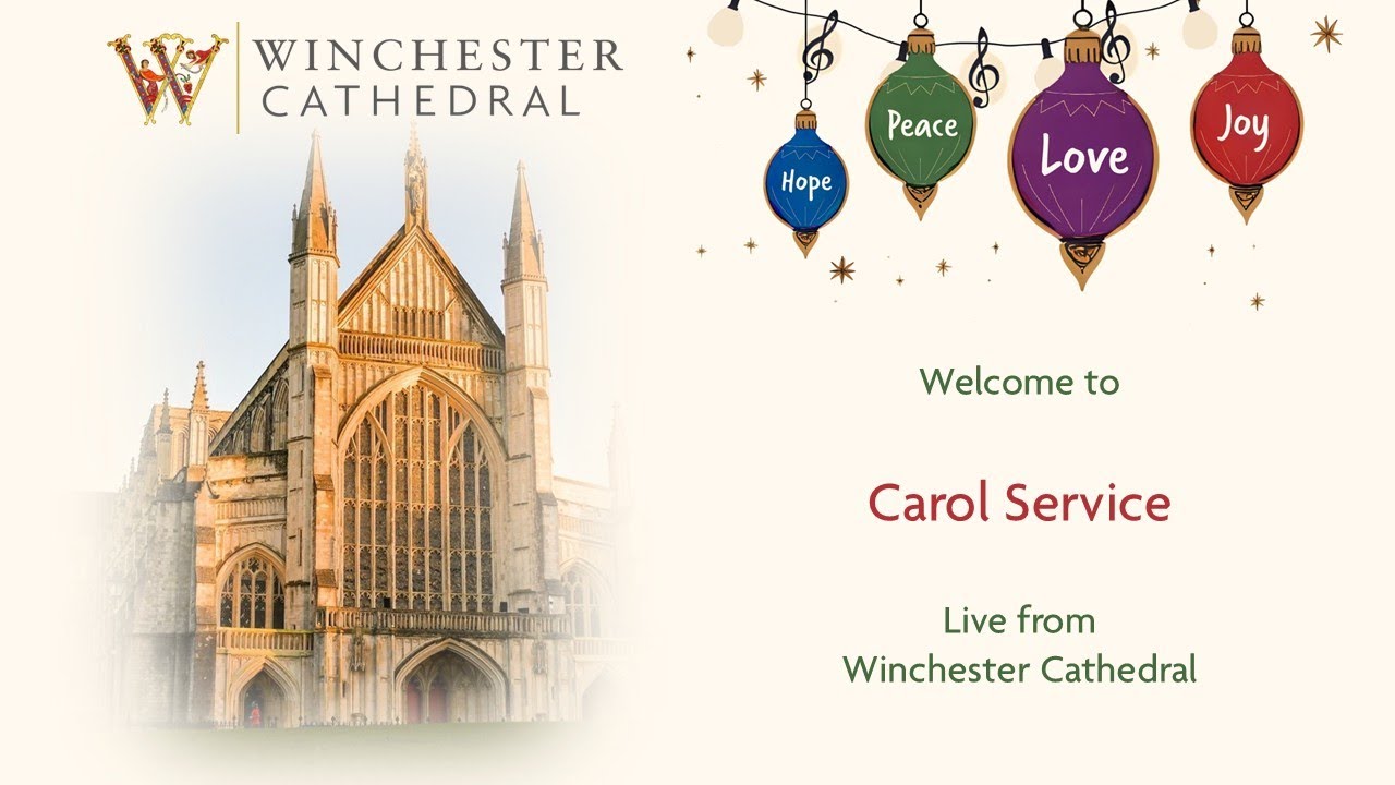 12-18-25 CATHEDRAL CAROL SERVICE I, live from Winchester Cathedral. 🇺🇦