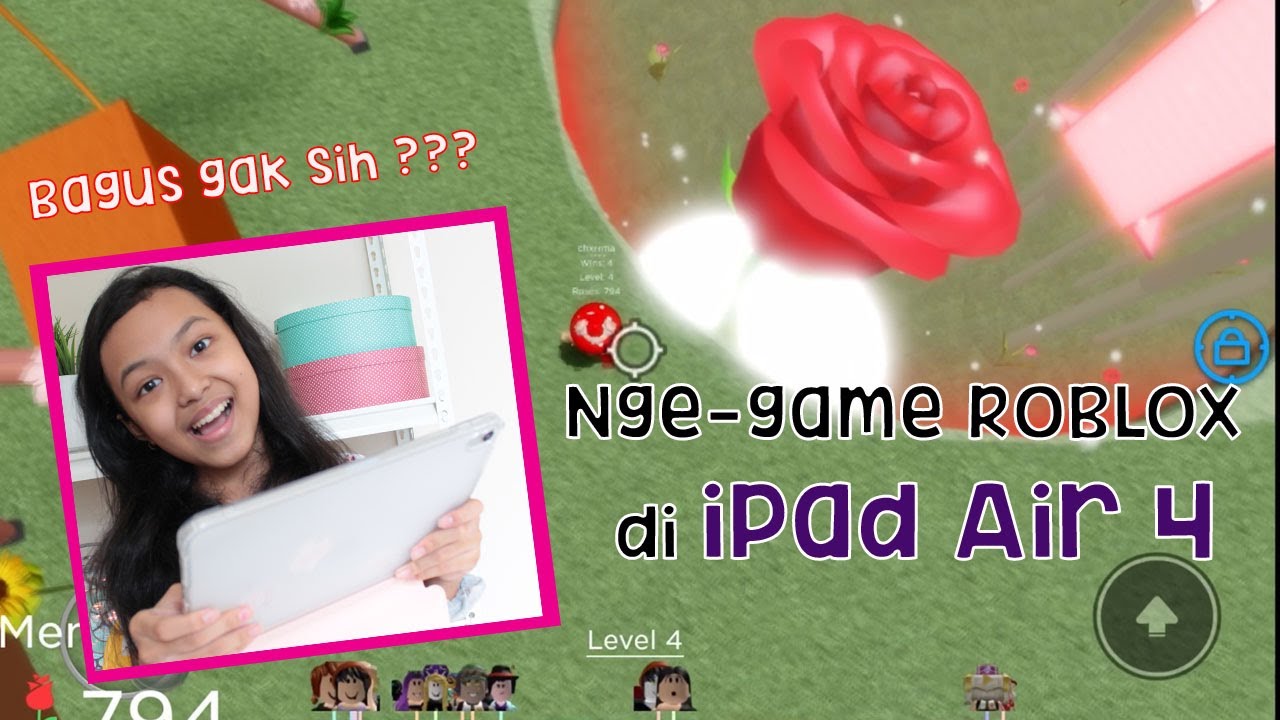 MAIN ROBLOX DI IPAD AIR ♥ Roblox Rose Garden Obby ♥ Keira Charma Roblox