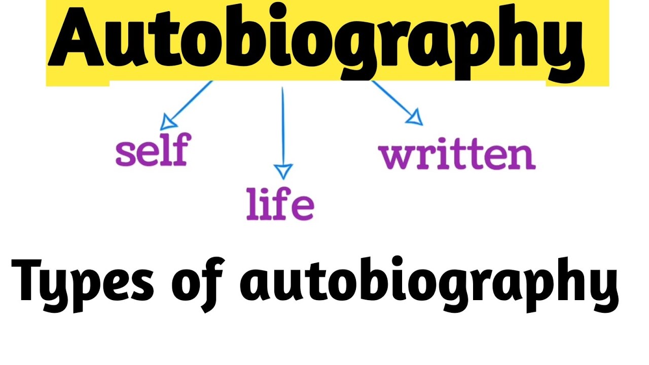 Autobiography in english literature | Autobiography definition and examples | Types of autobiography