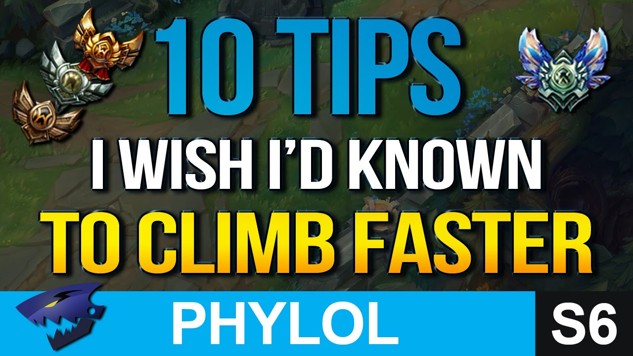 10 TIPS I wish I had known to CLIMB FASTER (League of Legends)