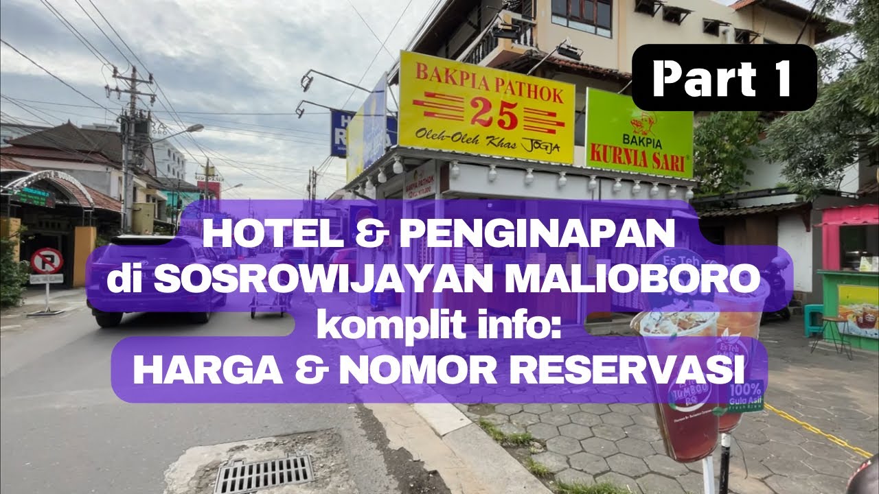 Hotel dan Penginapan di MALIOBORO area Sosrowijayan info Lengkap Rate Harga dan Nomor Reservasi