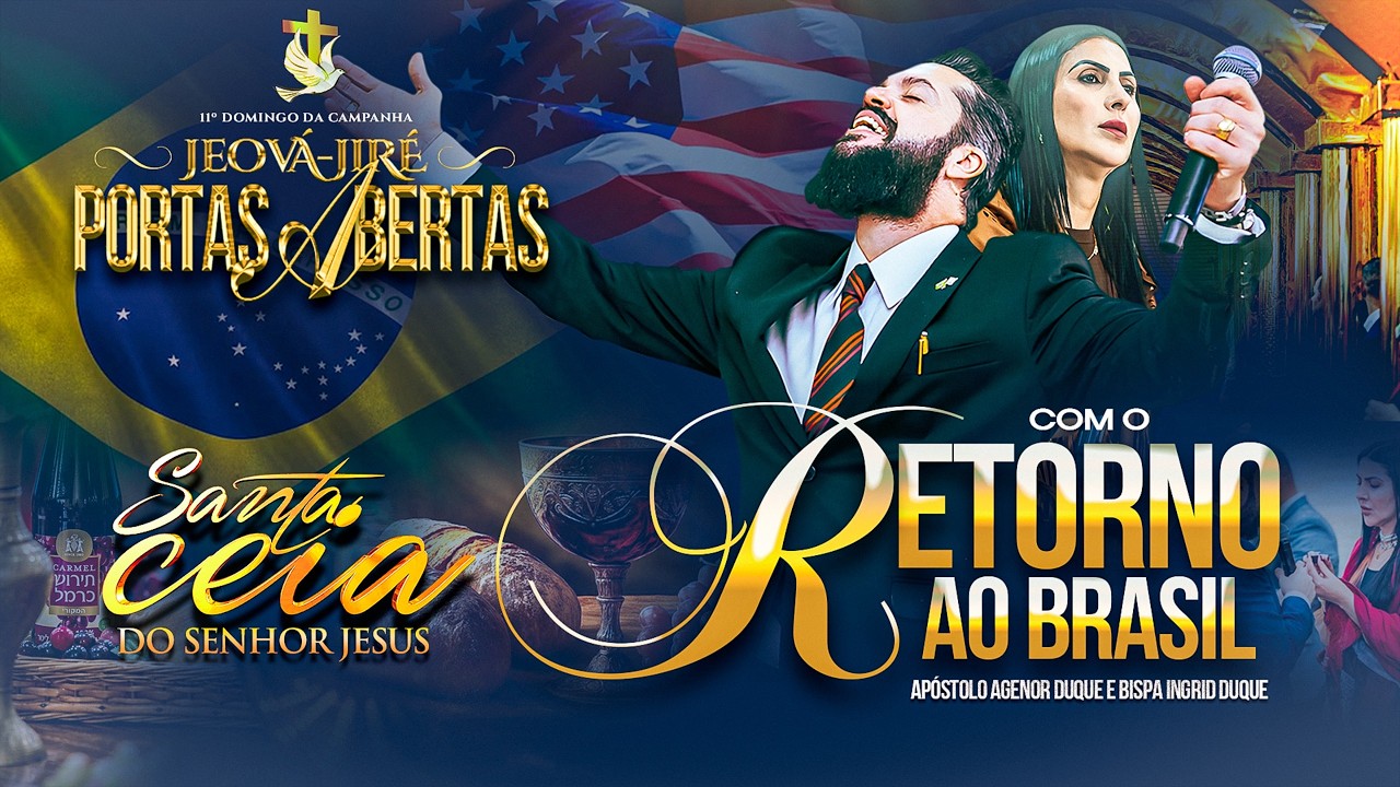DOMINGO JEOV&Aacute; JIR&Eacute; - 29/03/26 - RETORNO AP&Oacute;STOLO AGENOR DUQUE E BISPA INGRID DUQUE  - IAPTD AO VIVO