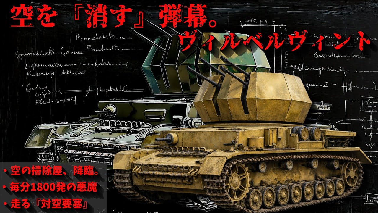 【ゆっくり解説】対空戦車なのに強すぎる！？空も陸も制圧した4連装の怪物「ヴィルベルヴィント」