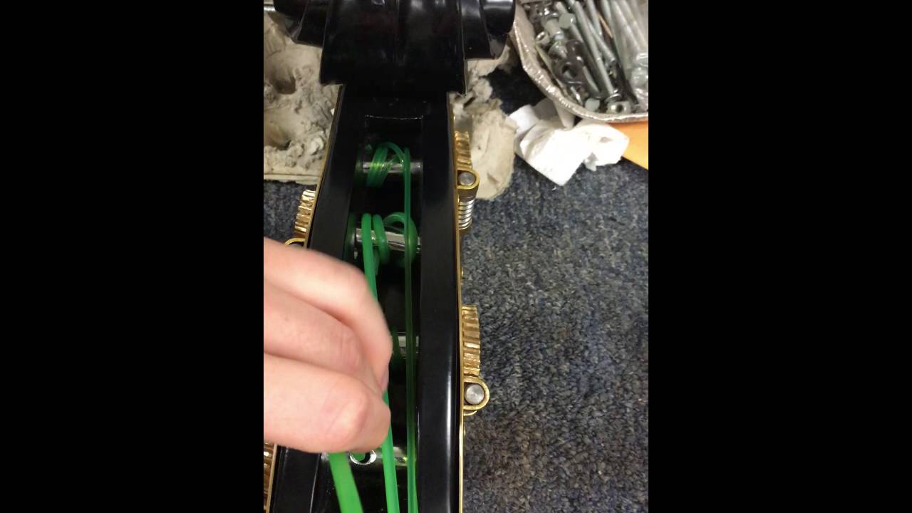 Weedwacker installation on rockabilly bass at FMI Basses Pasadena