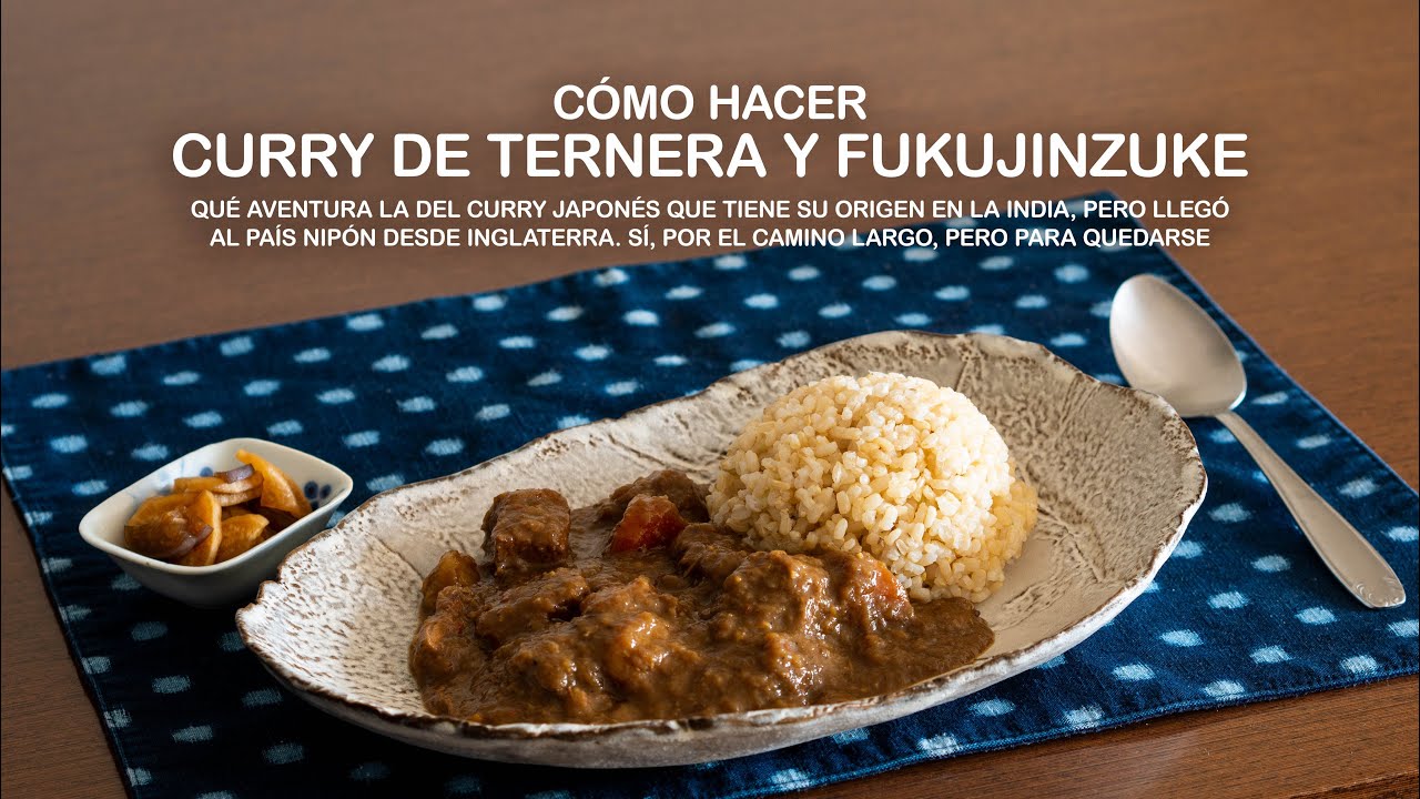 Cómo hacer curry japonés de ternera y fukujinzuke