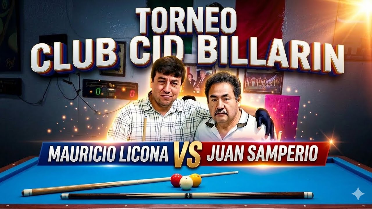 CABALLO NEGRO A LA FINAL!! | Mauricio LICONA vs Juan SAMPERIO | Final Cid Billarin | Epic 3 Cushion