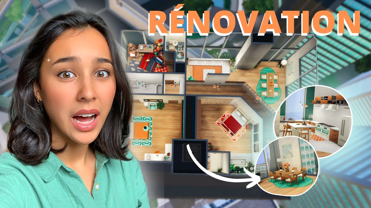 Je rénove le plus grand appart sur les Sims 😰 Les Sims 4