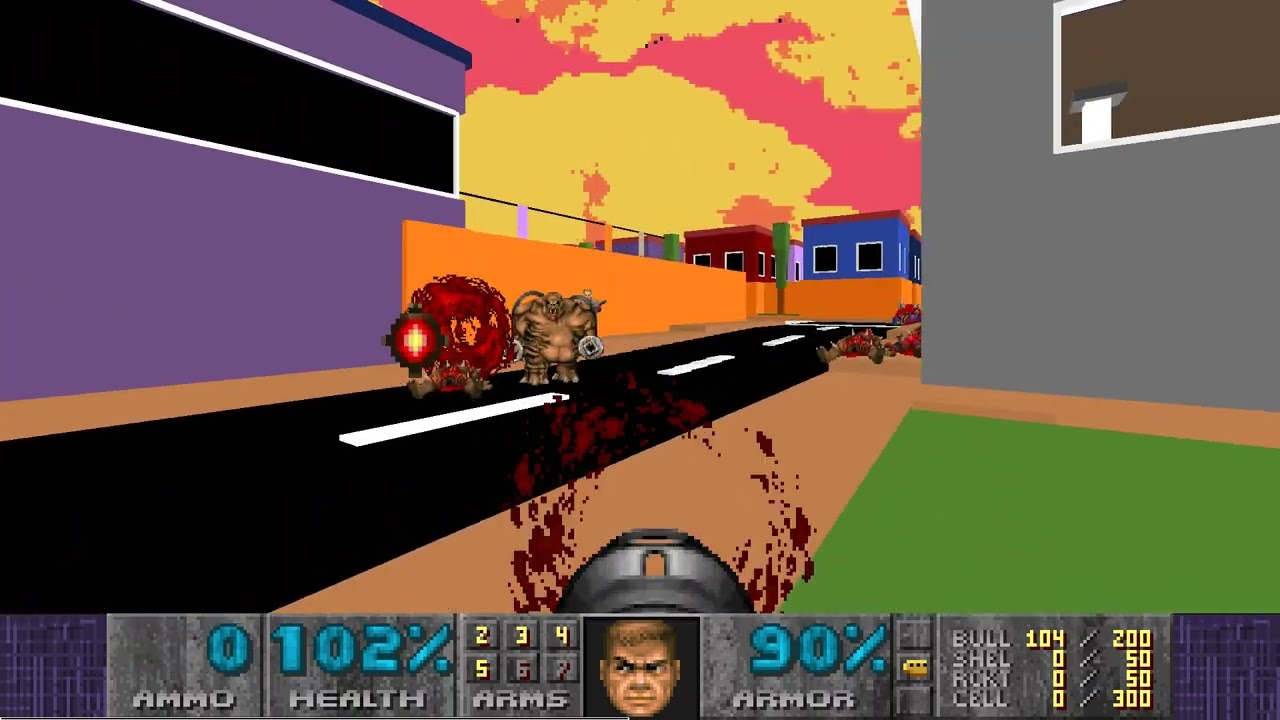 DOOM2 Paint It DOOM Map01 UV-MAX in 8:28.63