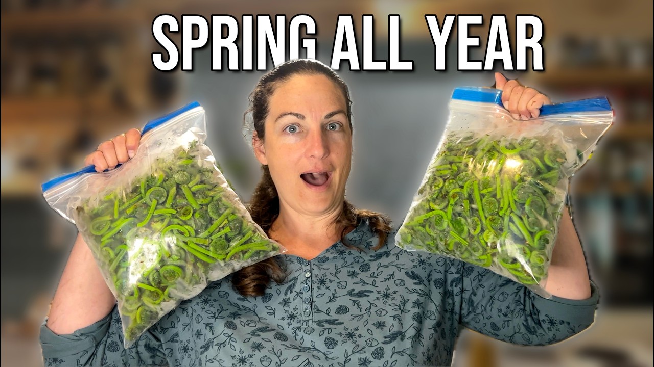 This Is How We Freeze Fiddleheads For Long Term Storage