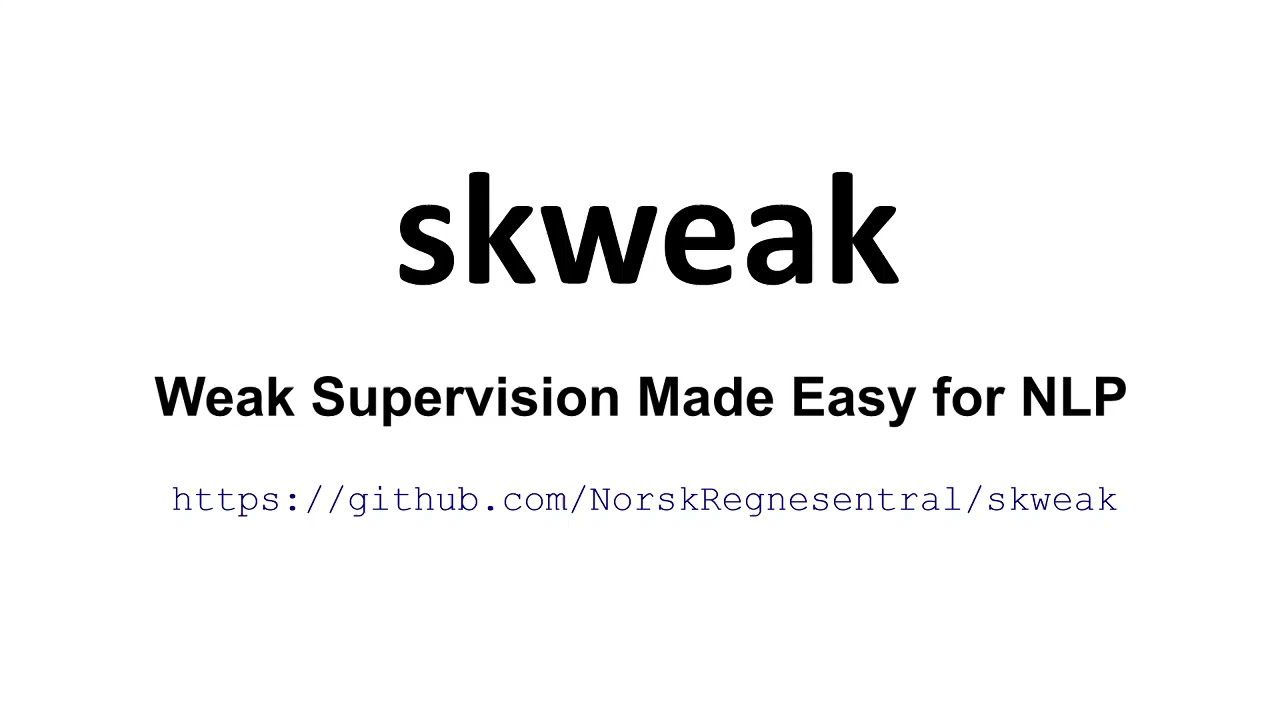 Online demo of skweak, a new Python toolkit for weak supervision in NLP