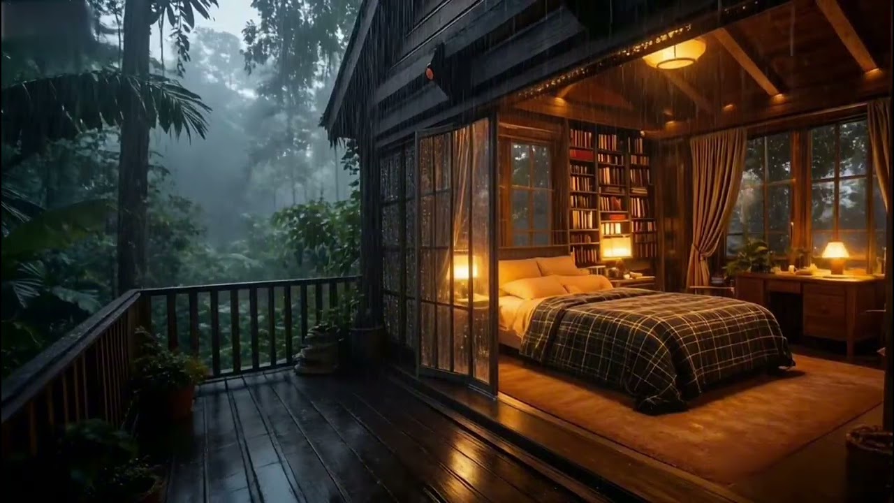 Forest rain sounds help you sleep | Relieve insomnia and promote deep relaxation