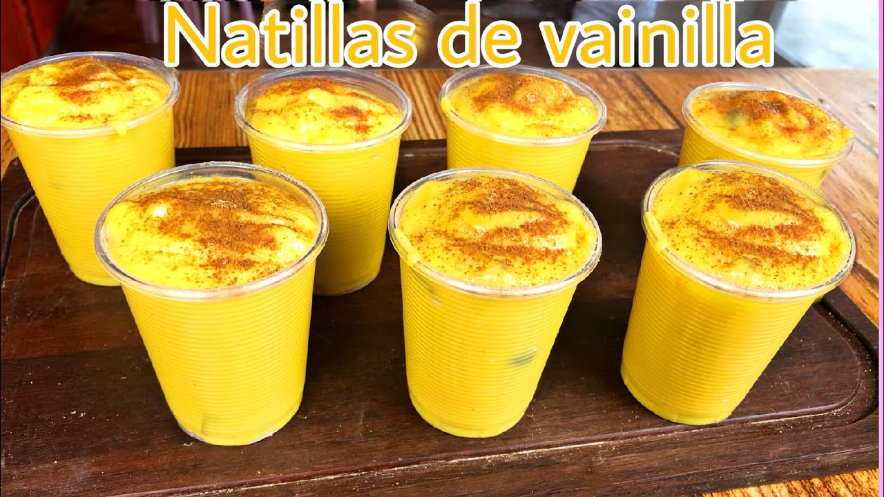 Natillas de vainilla deliciosas y con pocos ingredientes 😋