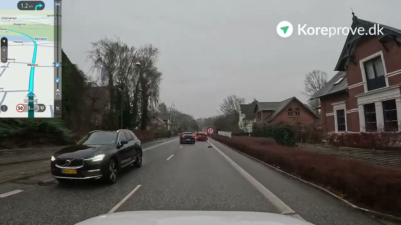Køreprøve rute Assens - Assens Kærum