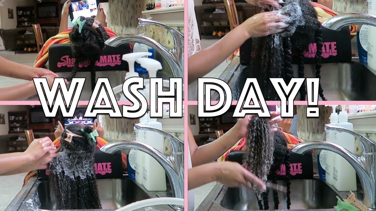An Easy Way to Wash Natural Hair