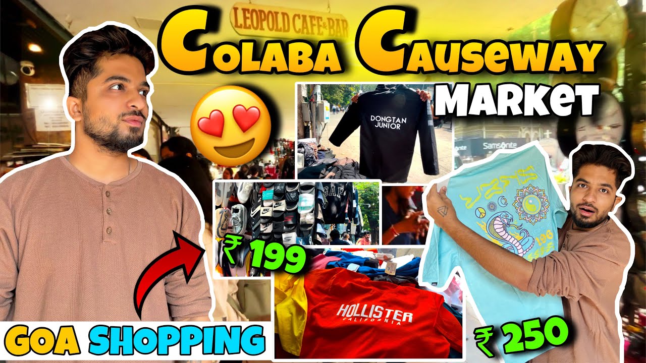 Mumbai&rsquo;s Colaba Causeway market | Fashion Street | Goa shopping vlog😍🛍️