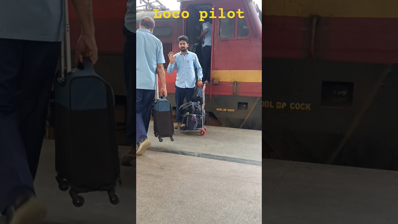 Loco pilot duty change 👈👈👈 | salute 🫡🫡🫡 | #shorts #trending #ytshorts