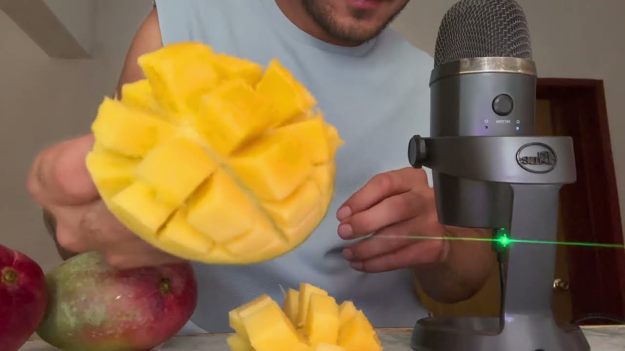 ASMR comiendo MANGUITO🥭 SAL🧂y LIMÓN 🍋 (mouth sounds)