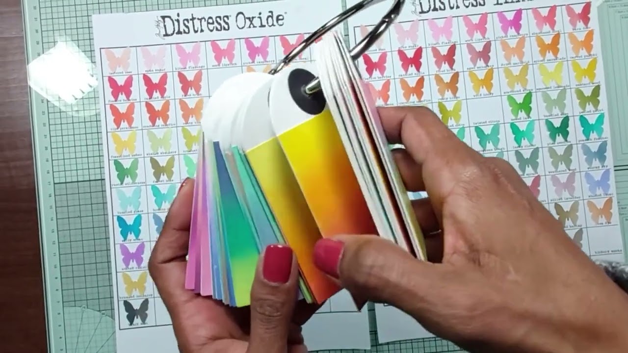 Distress Ink Storage, Foam Storage, Reinker Storage, Distress Ink Swatches, and Color Combo Swatches